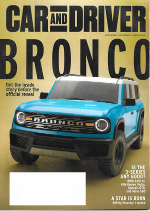 CAR & DRIVER 2020 FEB - BRONCO, VOLVO S60, GENESIS G70, ALFA GIULIA, BMW 330i